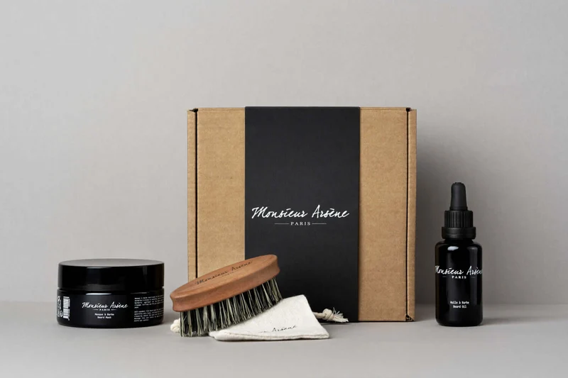 Coffret soin barbe huile + masque + brosse