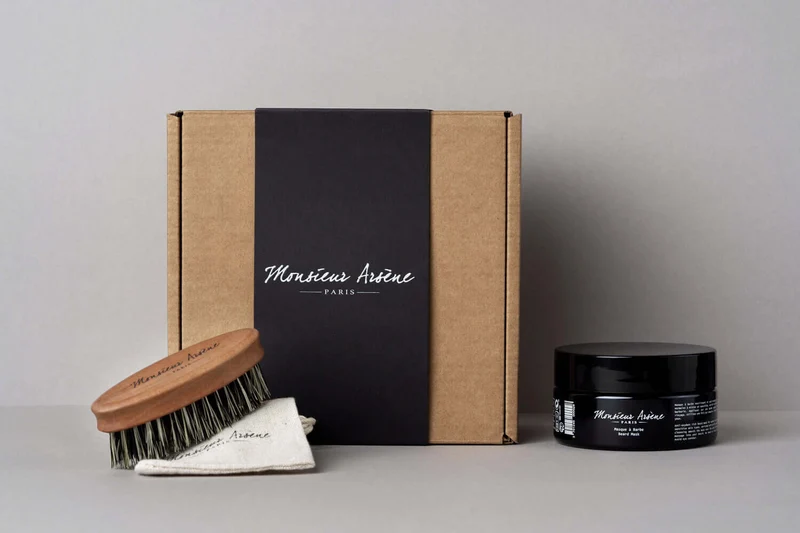 Coffret soin barbe masque + brosse