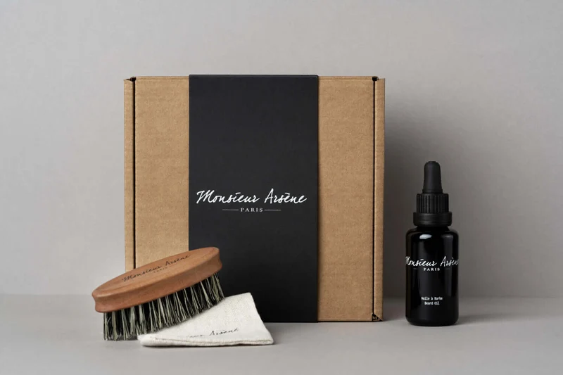 Coffret soin barbe huile + brosse