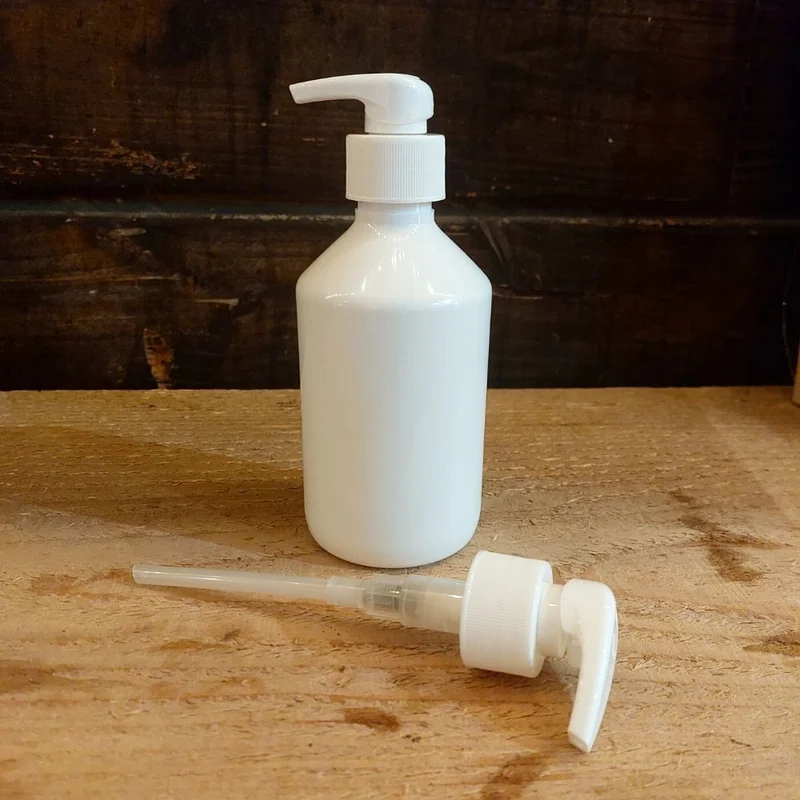 Flacons Vides Blanc 300mL - avec pompe doseuse