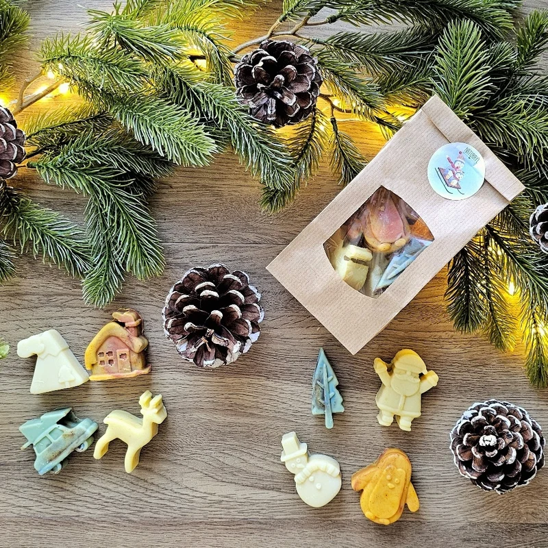 Sachet de savons de Noël – Lot de 5 - PRIX PROS