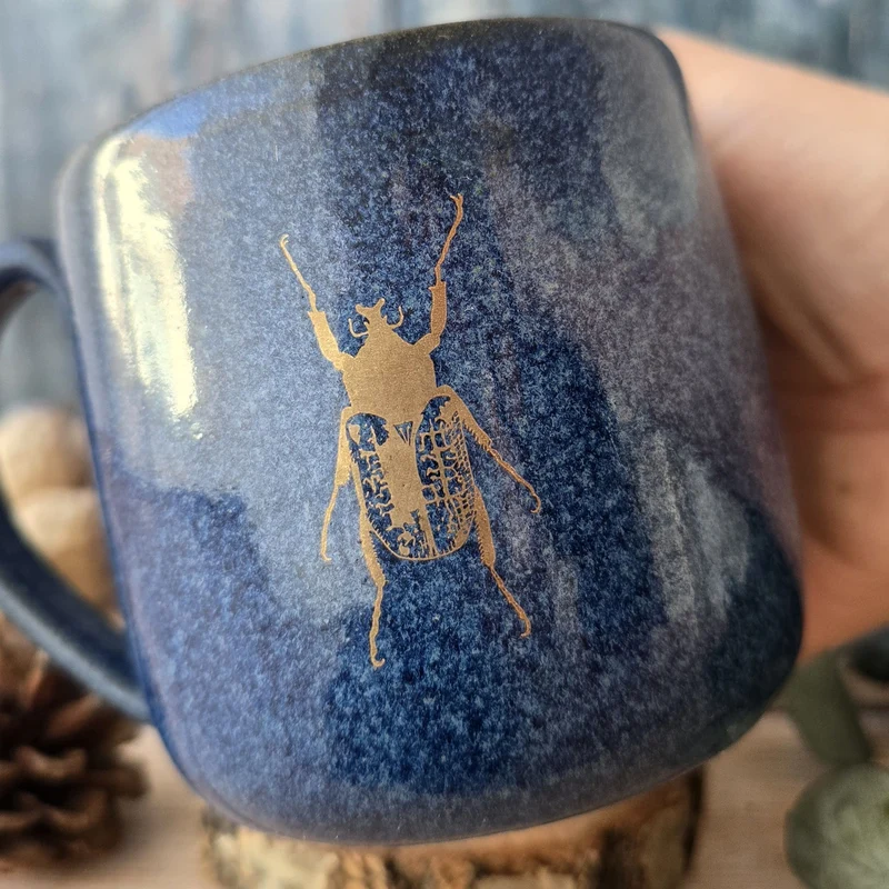 Tasse - Cabinet de Curiosités – Bleu & Or