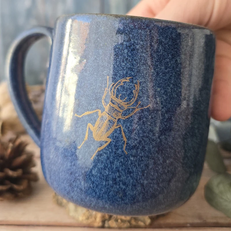 Tasse - Cabinet de Curiosités – Bleu & Or