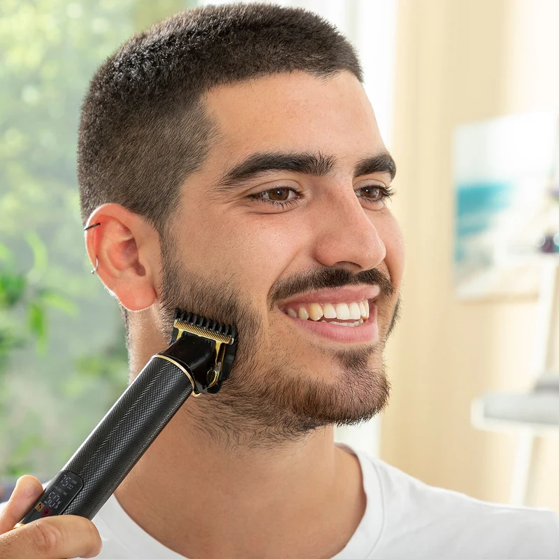 Pack Hipster Barber scheervorm en Professionele oplaadbare tondeuse met accessoires InnovaGoods