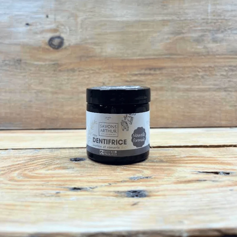 Dentifrice en pâte Charbon & Romarin BIO