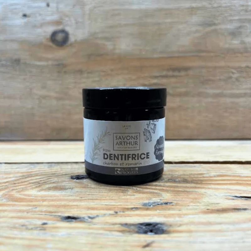 Dentifrice en pâte Charbon & Romarin BIO
