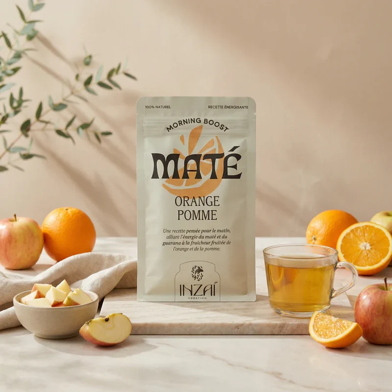 Maté Énergisante - Orange x Pomme