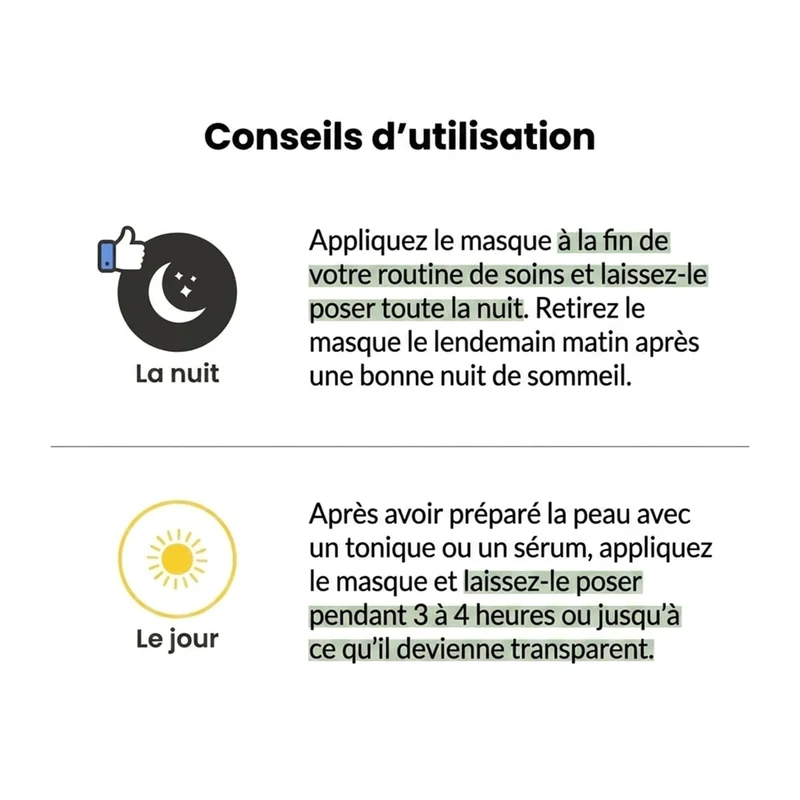 Masques Rafraîchissants Profonds aux Algues Marines (X4 Masques)