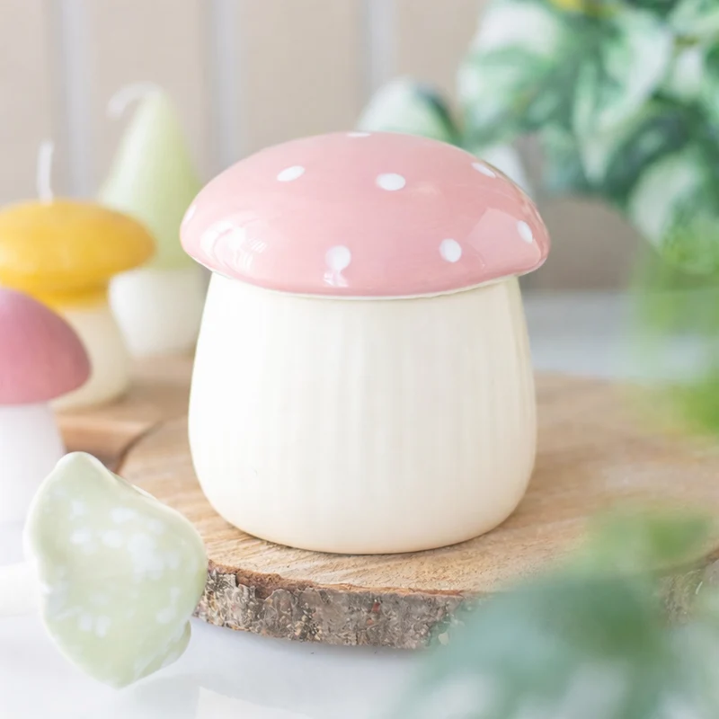 Brûle-parfum - Champignon Rose Pastel