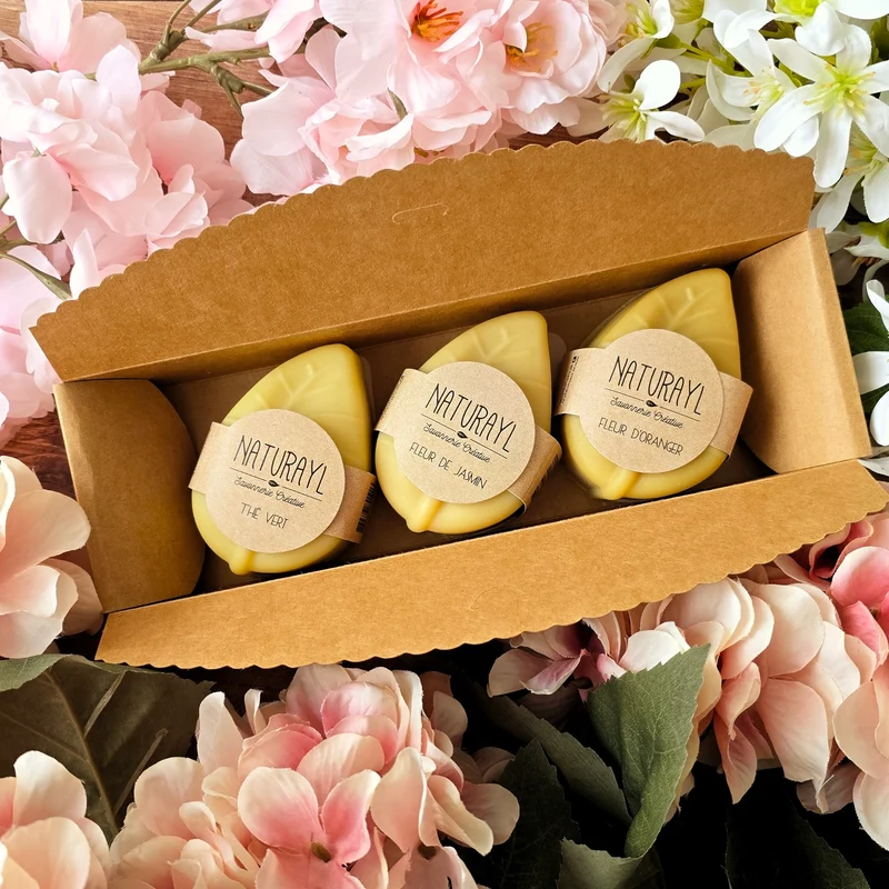 Coffret 3 savons - Collection Feuille