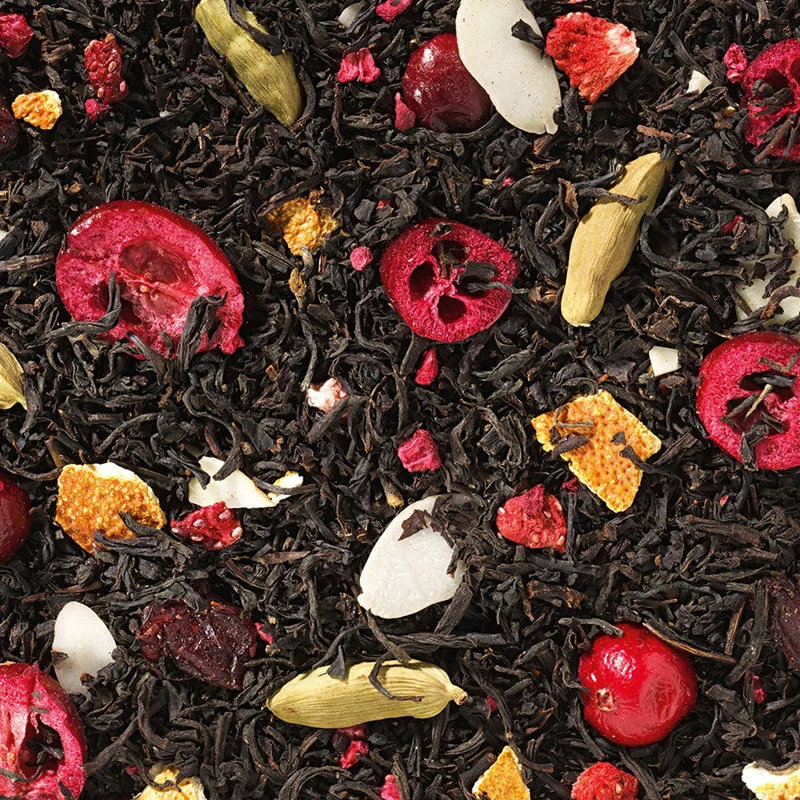 Thé Noir - Santa Berry (framboise / canneberge / cranberry)