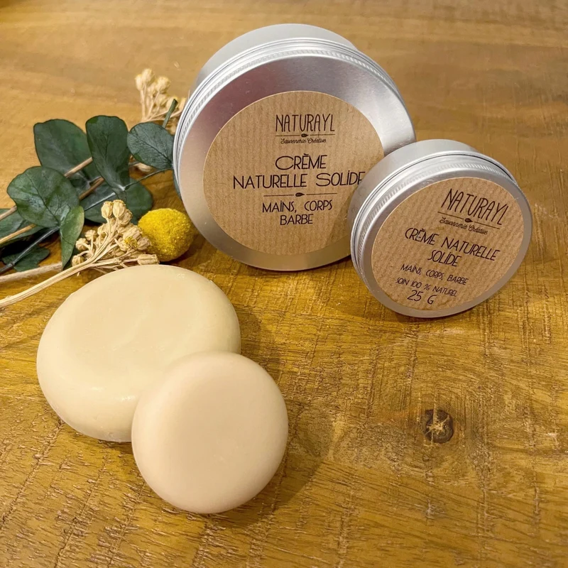 Crème Naturelle Solide - Mains/Corps - PRIX PROS