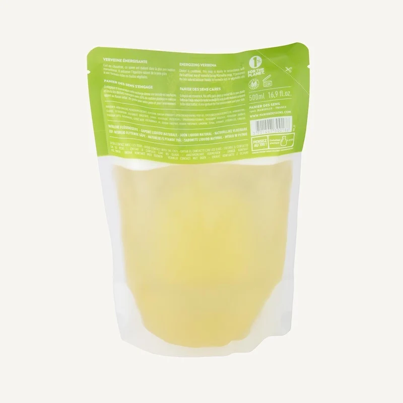 Pack de 6 recharges savon liquide de Marseille - Verveine Relaxante 6x500ml