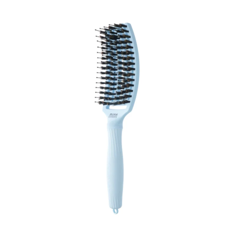 Brosse Fingerbrush Poils de sanglier & Nylon Bleu Pastel