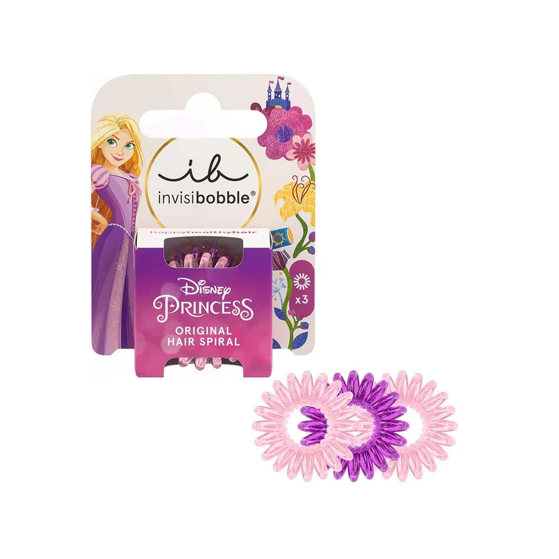 Elastiques Spirales Raiponce Disney X3 Invisibobble