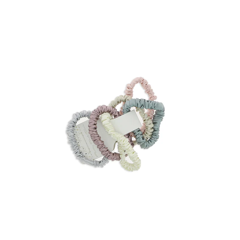 Set Chouchou Fin en Soie X6