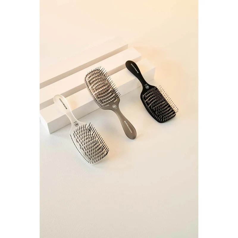 Brosse Essential Care Flex Matt Black pour cheveux épais