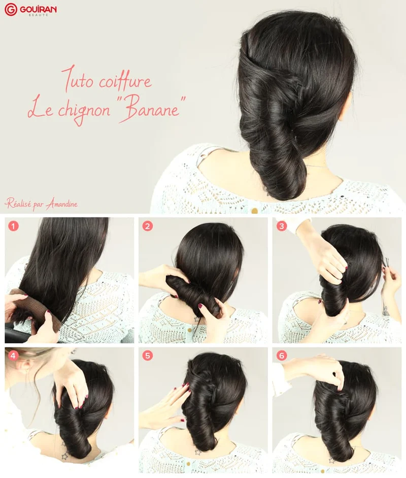 Boudin chignon avec pressions 23cm
