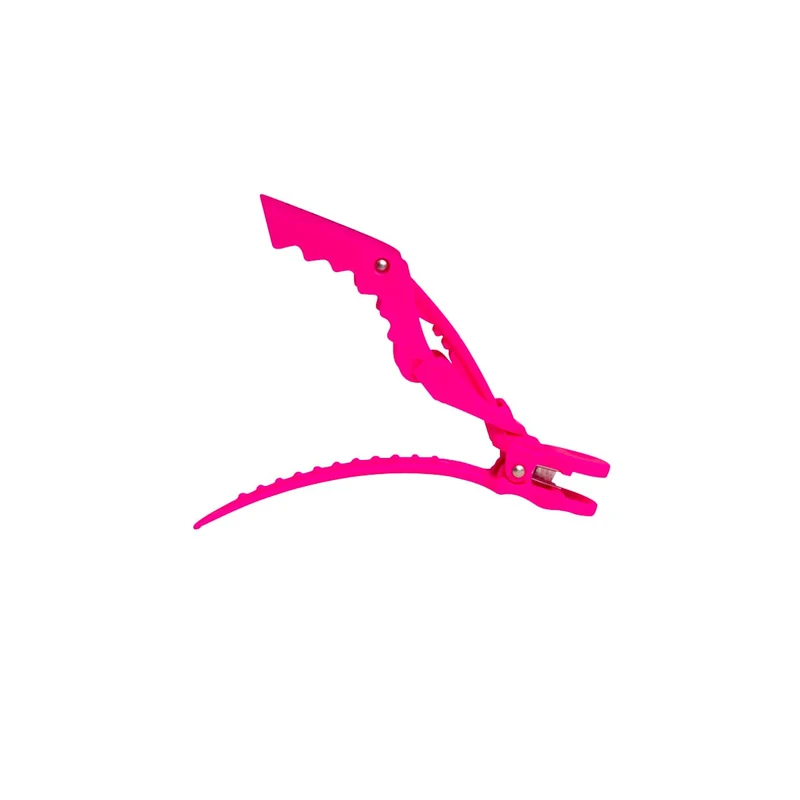Pince Sépare-mèches Crocodile Rose x4