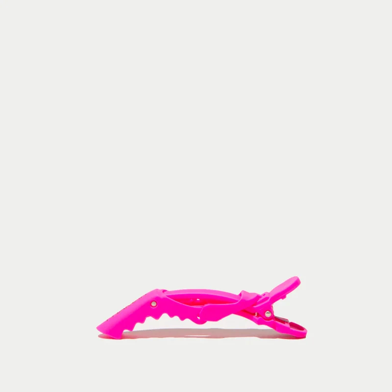 Pince Sépare-mèches Crocodile Rose x4