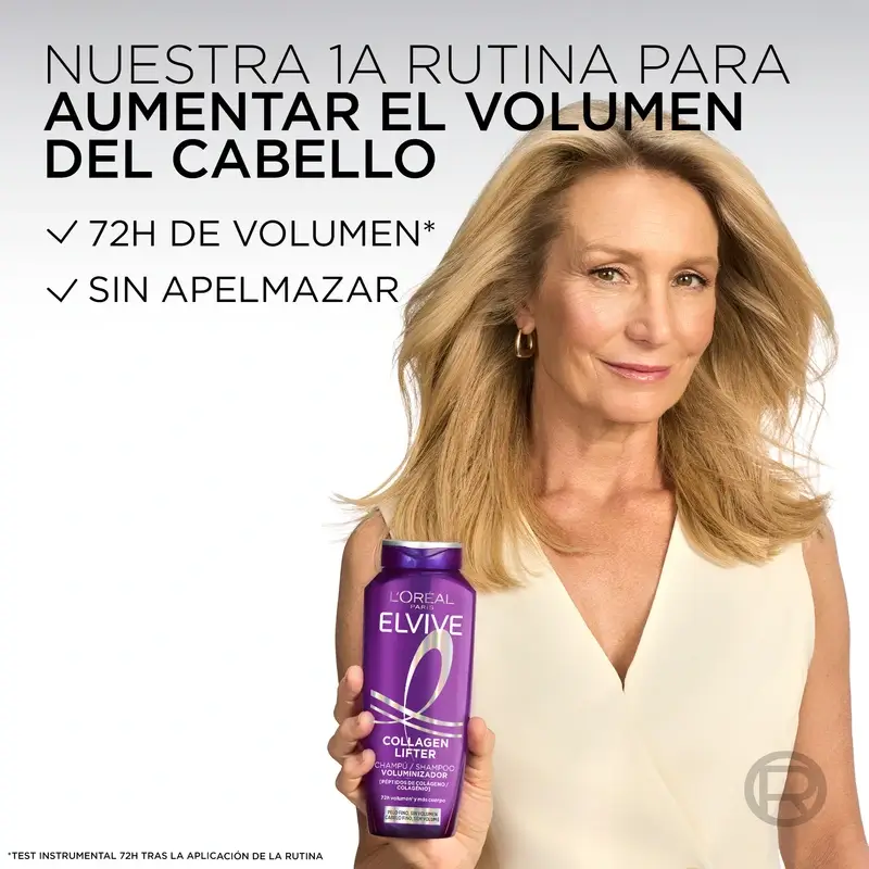 L'Oréal Paris Elvive Volumising Shampoo, with Collagen Peptides, 700 ml
