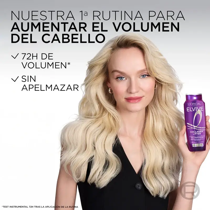 L'Oréal Paris Elvive Volumising Shampoo With Collagen Peptides, 400 ml