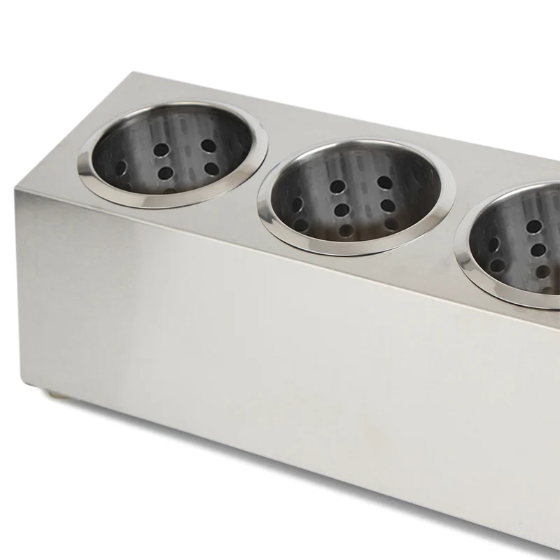 SOGA Stainless Steel Conical Cutlery Holder with 5 Holes 18/10