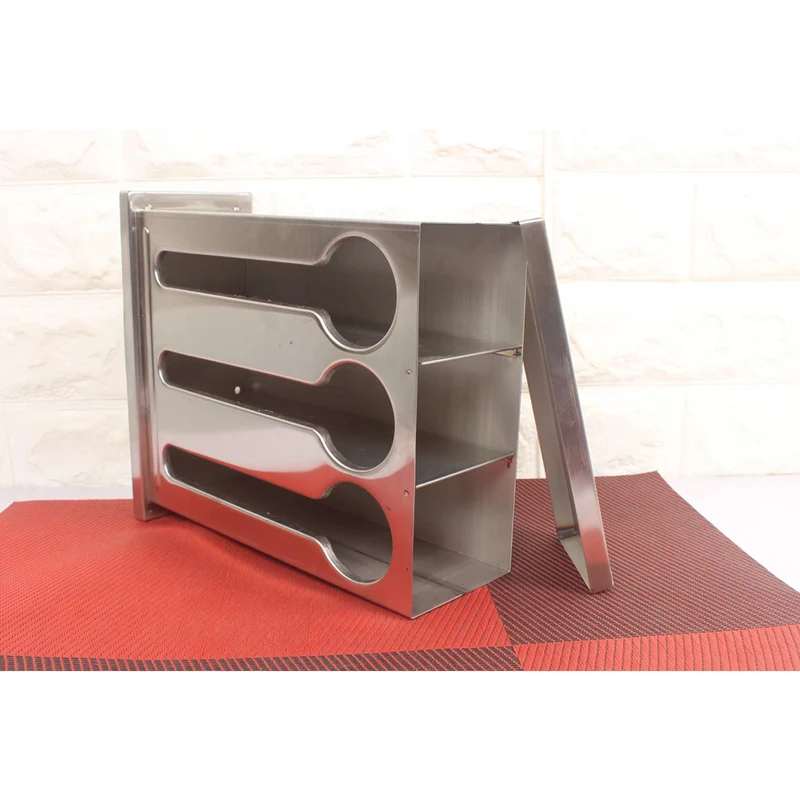 SOGA Stainless Steel Buffet Spoon Holder Storage Rack 3 Holes