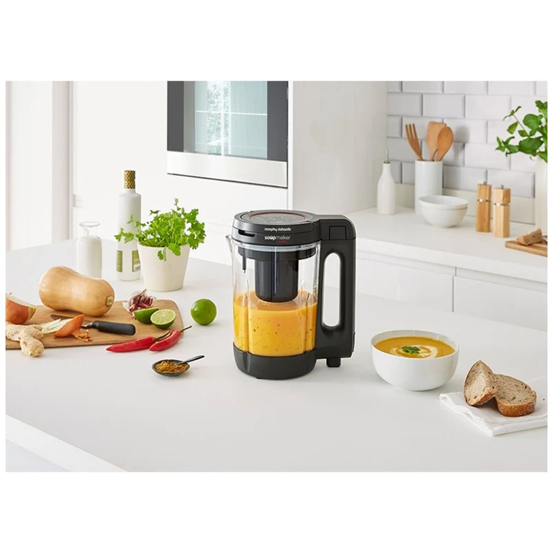 Morphy Richards Clarity Soup Maker 1000W 1.6 L with Interlocking Lid (Clear)