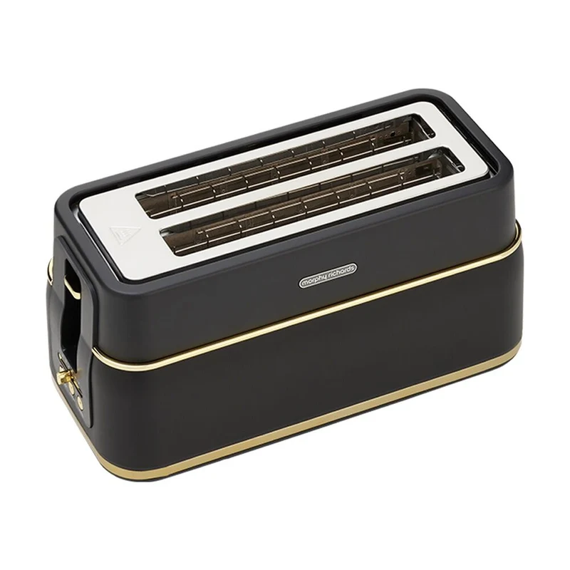 Morphy Richards Signature Soft Gold 4-Slice Toaster (Matte Black)