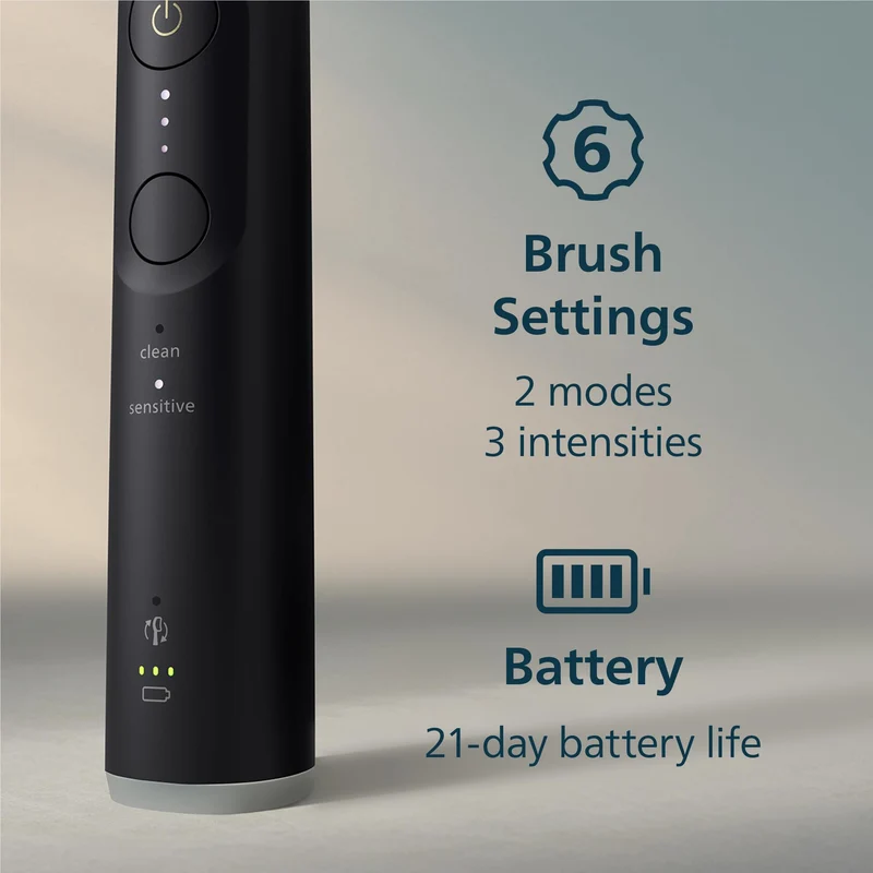 Philips Sonicare 6100 Electric Toothbrush (Black)
