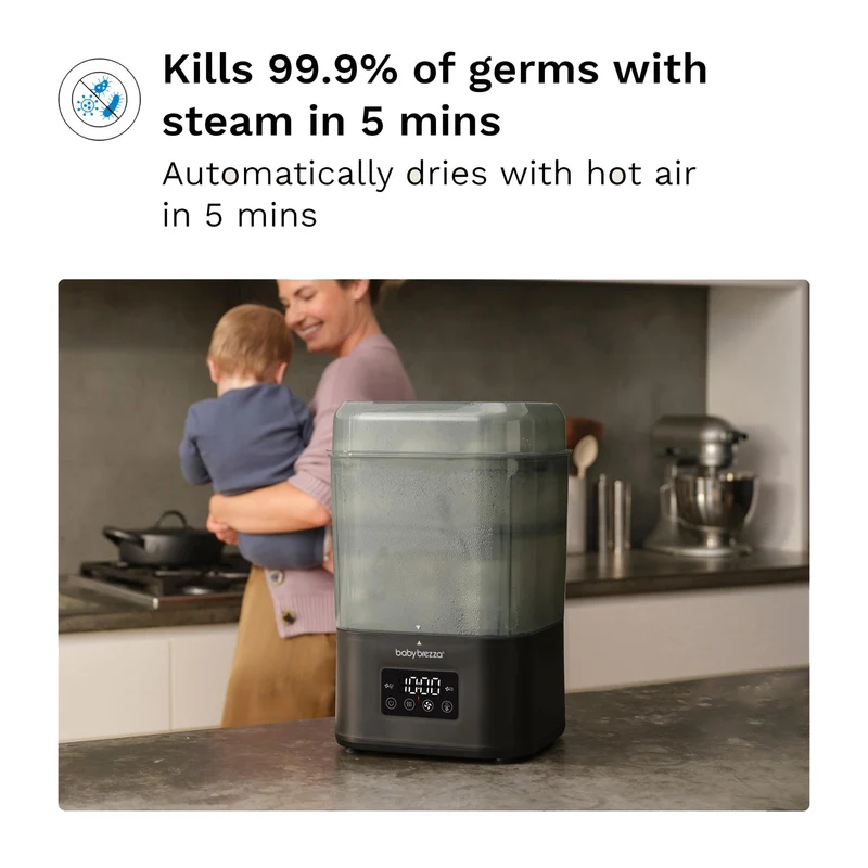 Baby Brezza SuperQuick Steriliser Dryer (Black)