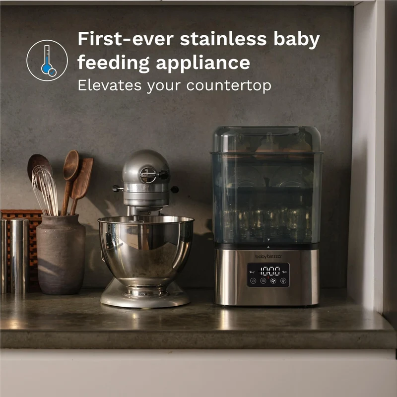 Baby Brezza SuperQuick Steriliser Dryer (Stainless Steel)
