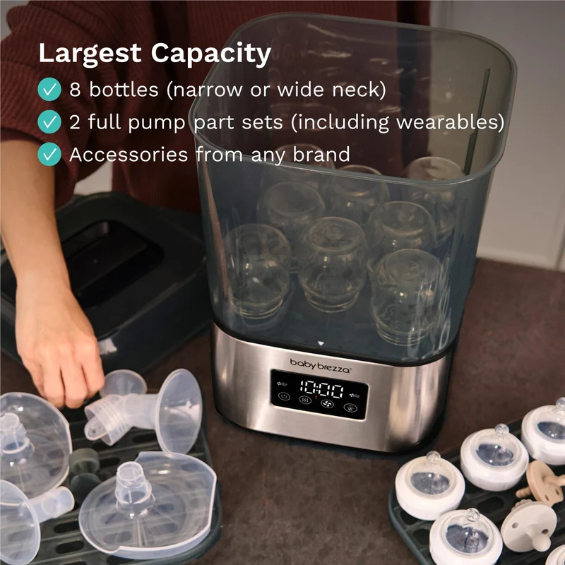Baby Brezza SuperQuick Steriliser Dryer (Stainless Steel)