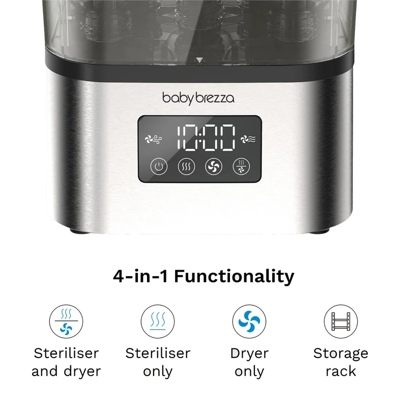 Baby Brezza SuperQuick Steriliser Dryer (Stainless Steel)