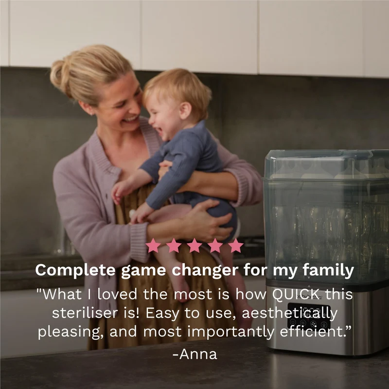 Baby Brezza SuperQuick Steriliser Dryer (Stainless Steel)