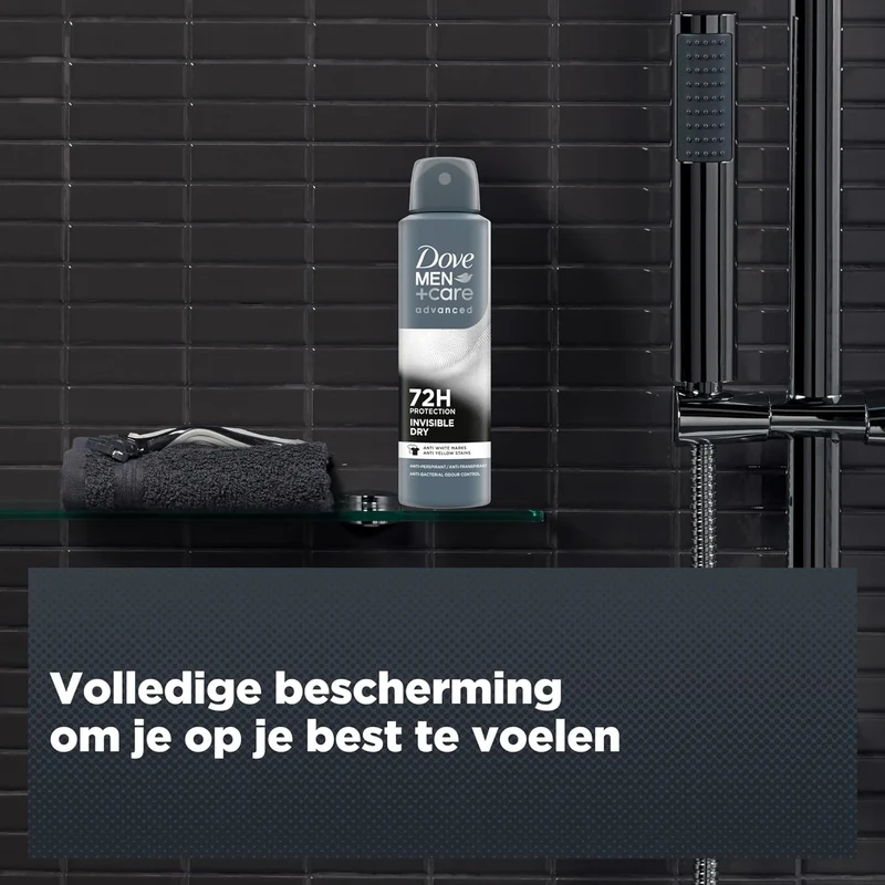 Dove Men+Care Advanced Invisible Dry Anti-Transpirant Deodorant Spray, biedt tot 72 uur bescherming tegen zweet - 6 x 150 ml - Voordeelverpakking