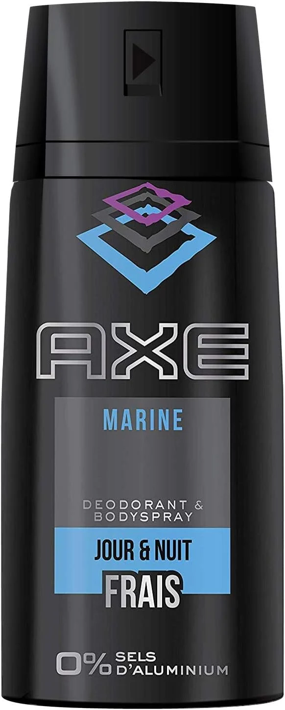 6x Axe deodorant bodyspray marine in nieuw design - 150 ml