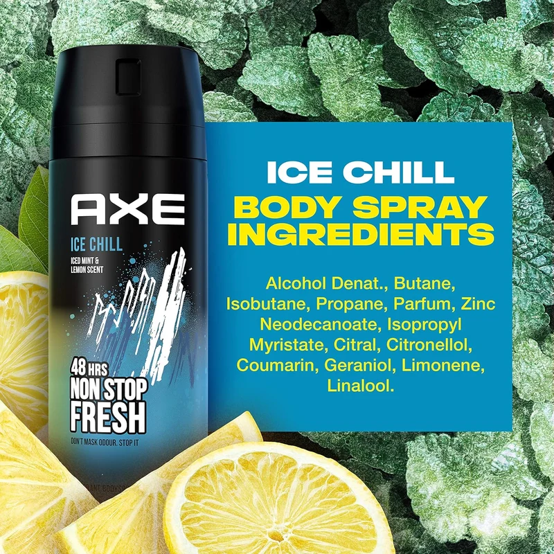 6x Axe Deodorant Bodyspray Ice Chill 150 ml