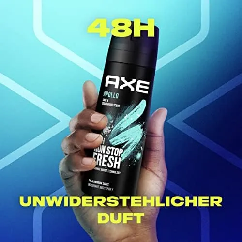 Axe Bodyspray Apollo zonder aluminiumzouten 6x150ml