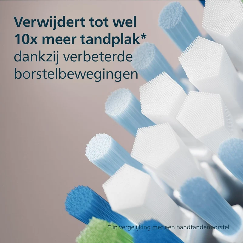 Philips Sonicare Originele standaard sonische C3 Premium Plague Defence -opzetborstels - verpakking van 4 stuks in zwart