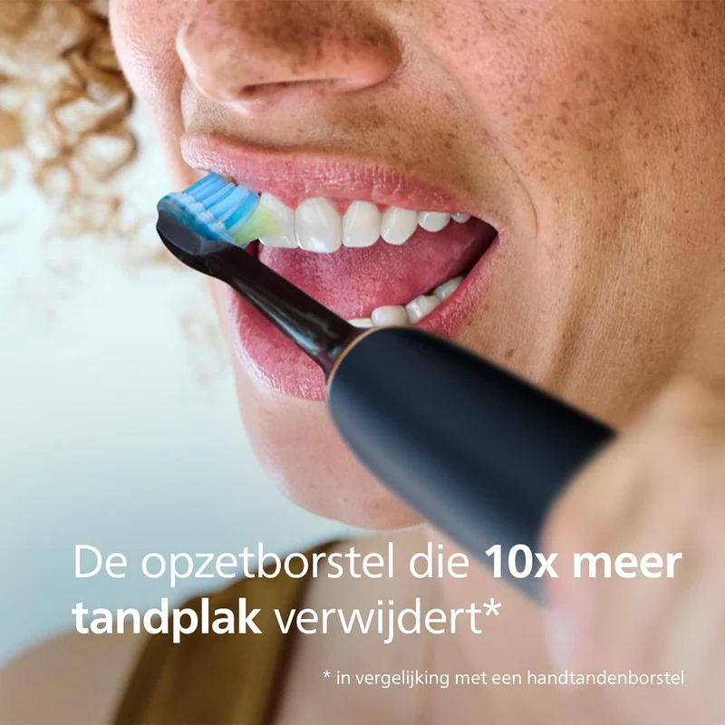 Philips Sonicare Originele standaard sonische C3 Premium Plague Defence -opzetborstels - verpakking van 4 stuks in zwart
