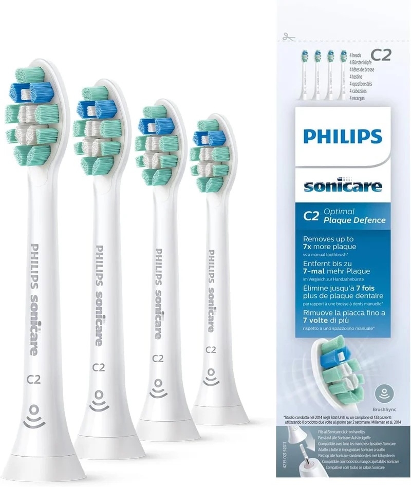 Philips Sonicare C2 ProResults HX6014/07 - Opzetborstel - 4 stuks
