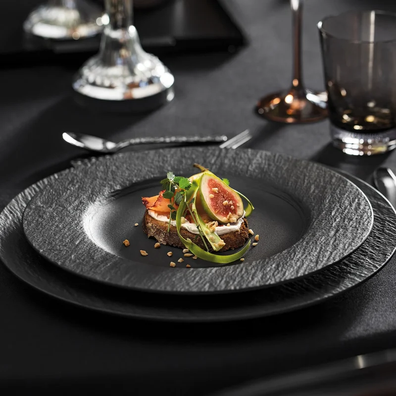 VILLEROY & BOCH - Ensemble de 4 Couverts de Table Collection Manufacture Rock