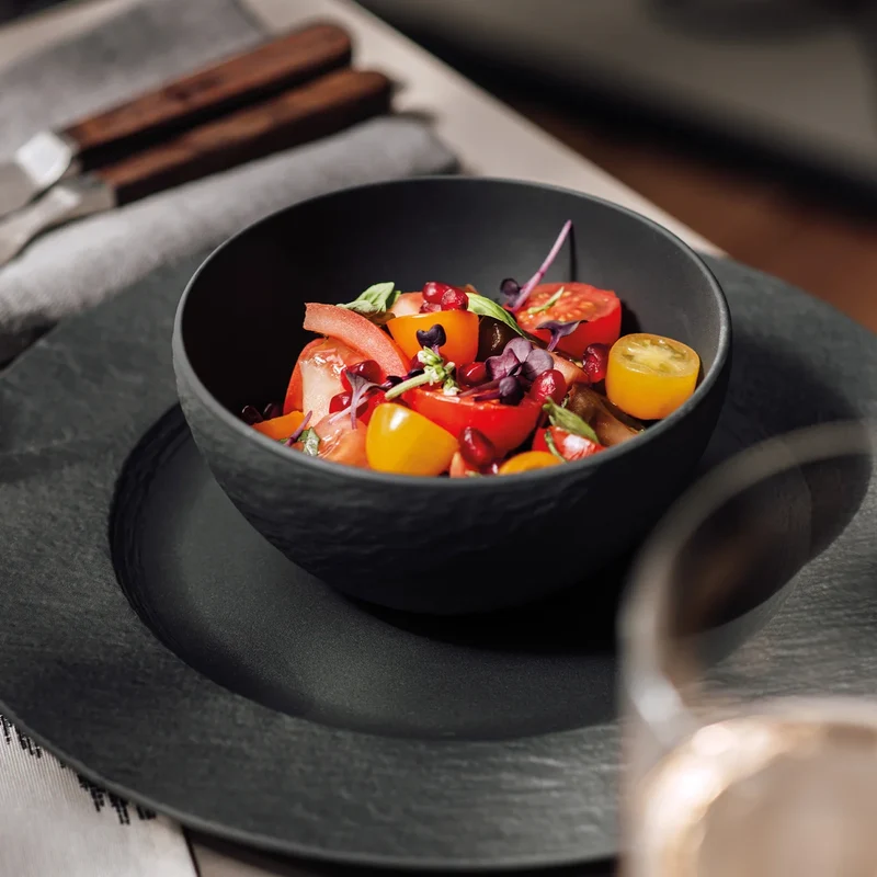 VILLEROY & BOCH - Ensemble de 4 Couverts de Table Collection Manufacture Rock