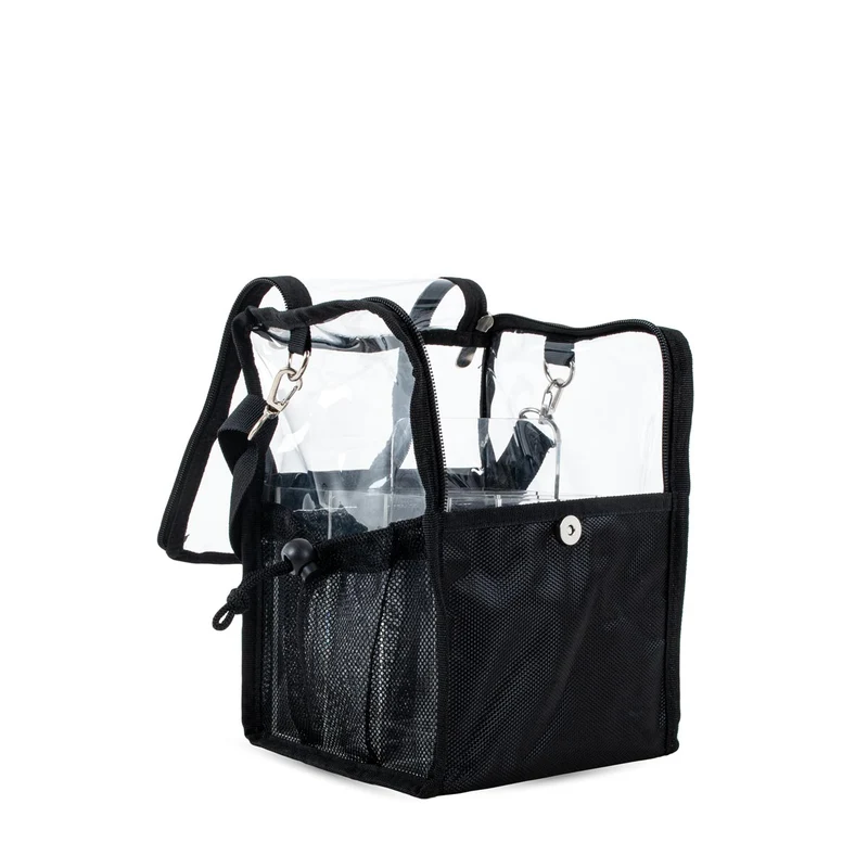 Sac Transparent et Noir avec Compartiments BRUXELLES