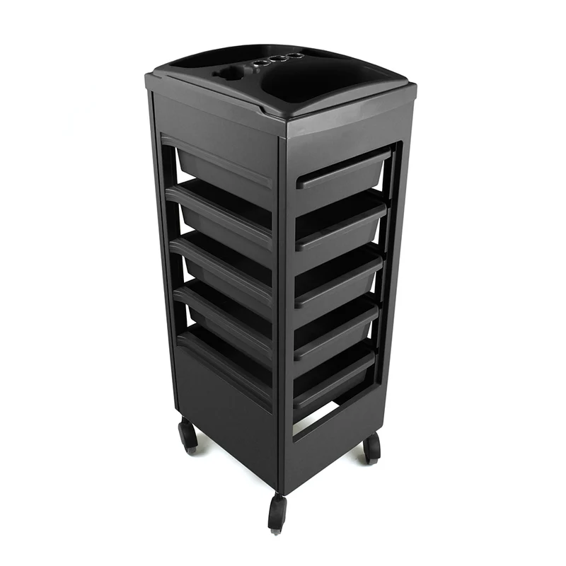 Table de service coiffure avec roues anti cheveux Marion 2