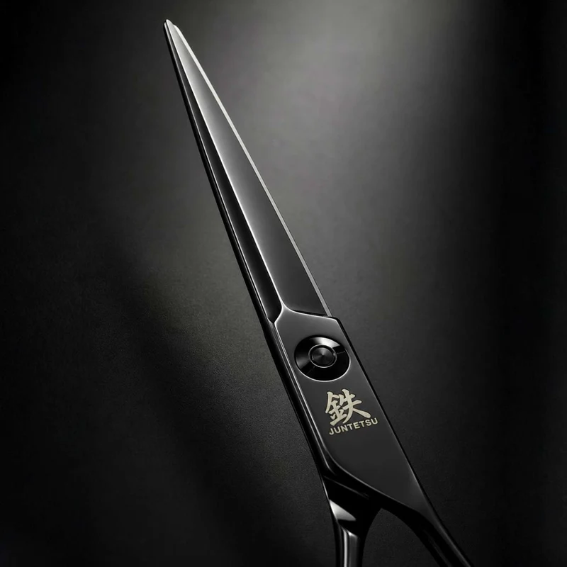 Ciseaux de coiffure Juntetsu en cobalt noir