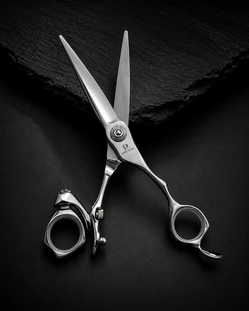 Ciseaux de coiffure Juntetsu à pivot décalé