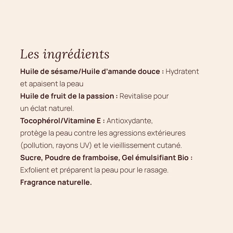 Exfoliant Framboise d’Avant Rasage